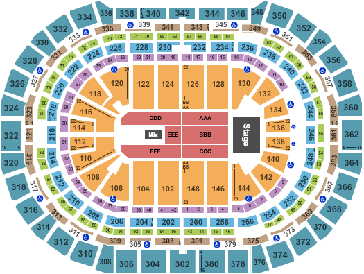 Ball Arena Rush Seating Chart